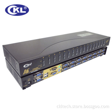 16 Port USB&PS/2 Combo Kvm Switch (OSD WITH CABLES)